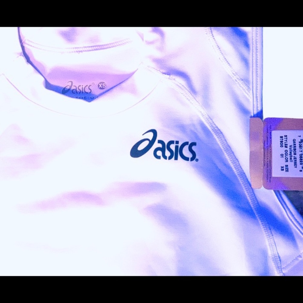 Asics White Tank Fitted